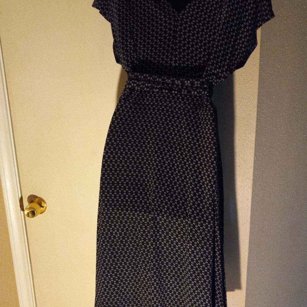 Dress large midi, short sleeve